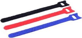 shiverpeaks BASIC-S Velcro kabelbindere, 200 x 11 mm, farvet med bøsning, lavet af plast, hurtig og nem at montere - 1 stk (BS18-10002)