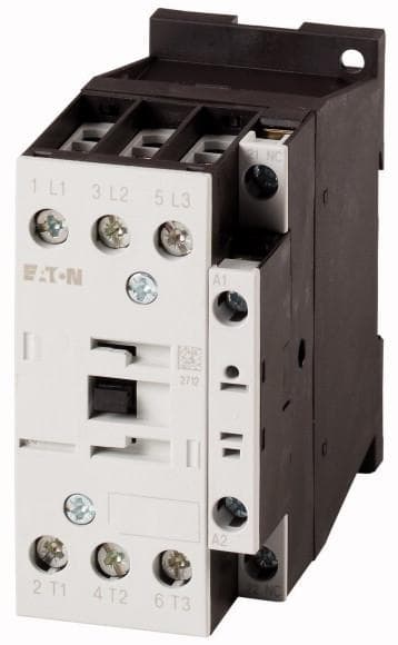 Eaton 277306 strømkontaktor, 3-polet + 1 NC, 15 kW/400 V/AC3, DC-drevet