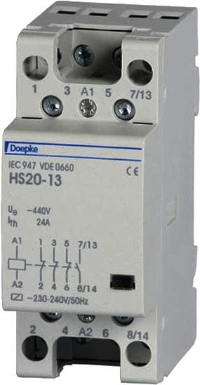DOEPKE inst. kontaktor 4S 24A HS20-40/230V HS20-40/230V (09980422)