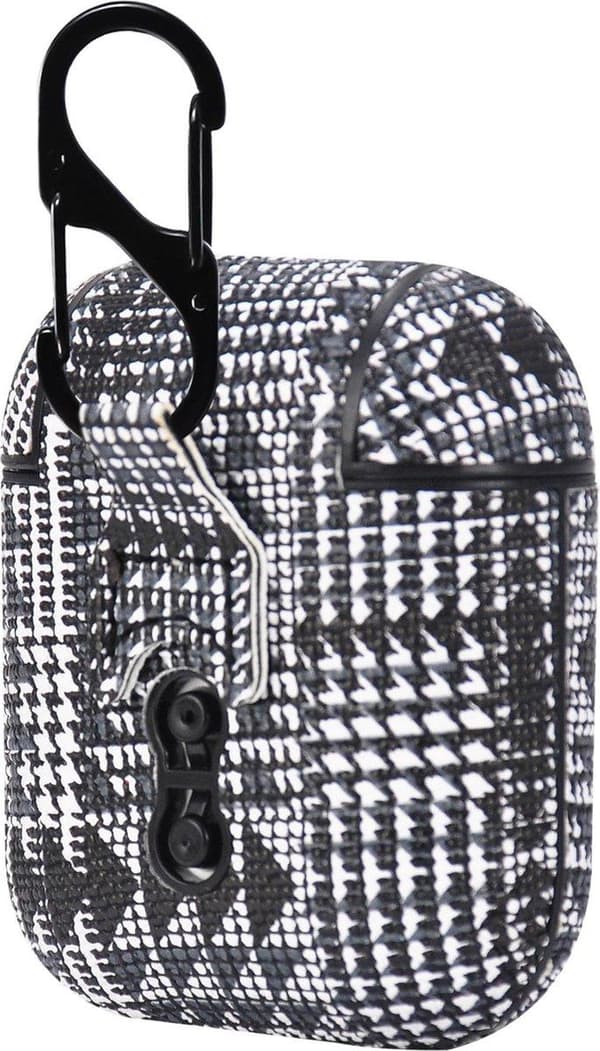 TERRATEC AirBox Beskyttelsesetui til AirPods Fabric Grain 3 Sort Hvid