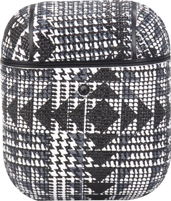 TERRATEC AirBox Beskyttelsesetui til AirPods Fabric Grain 3 Sort Hvid