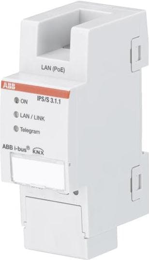 ABB IPS/S3.1.1 - IP-gränssnitt - trådbunden - Ethernet - grå (2CDG110177R0011) Vit