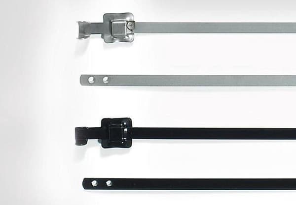 HellermannTyton 111-91161 MLT16SSC5-SS316/SP-BK Nippuside 430 mm 5 mm Black Band suljinlaipallinen, UV-stabiili 1 kpl