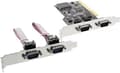 Miniatyrbillede 1 af 3: InLine serielt RS232 PCI-kort med 4 9-bens SUB-D-porte