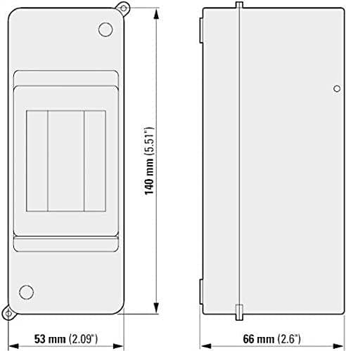 Eaton 177066 mini pieni jakaja, 1-rivinen 2 hv, IP20
