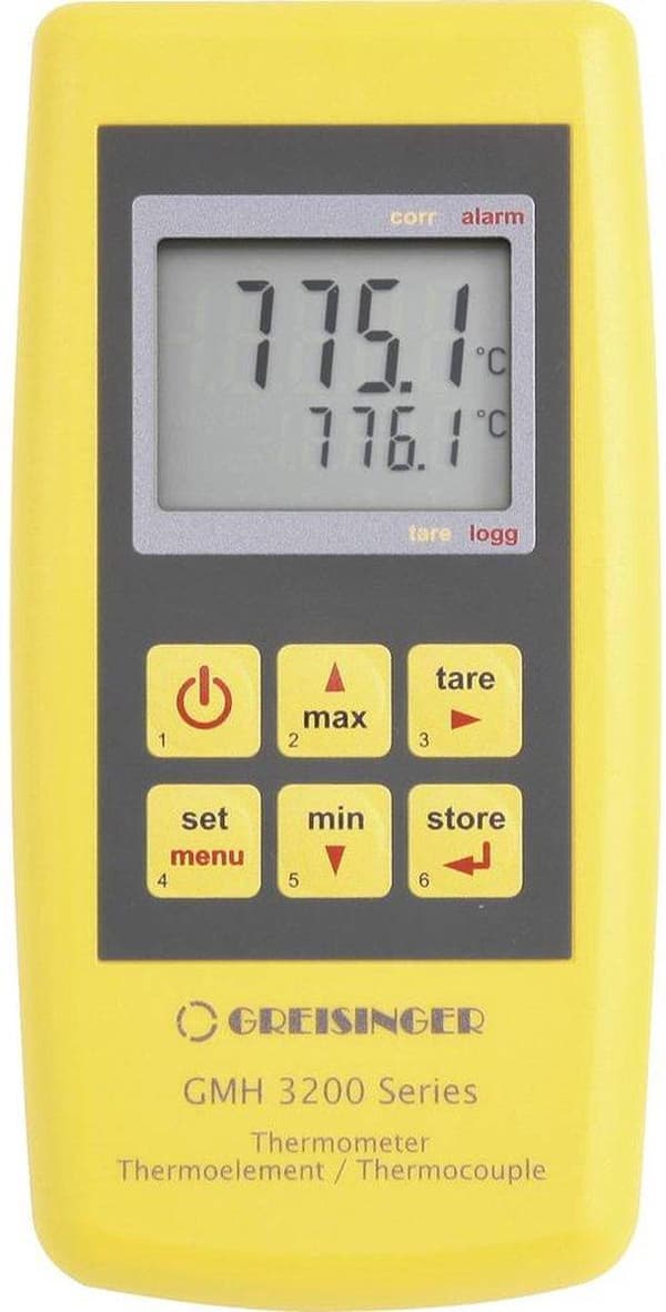 Greisinger GMH3221 Lämpötilamittari -200 - +1372°C Koskettimen mittaus
