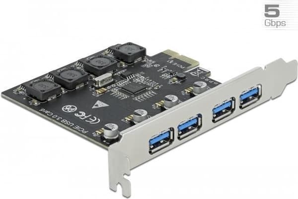 Delock - USB-adapter - PCIe 2.0 - USB 3.2 Gen 1 x 4 (90509)