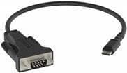Vision Professional - Seriel adapter - USB-C (M) til DB-9 (M) - Sort