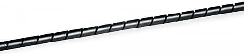 HellermannTyton SBPE9D BK (VE5m) 161-41204 SBPE9D-PE-BK-5M Spiralslang 10 till 100 mm Svart 5m