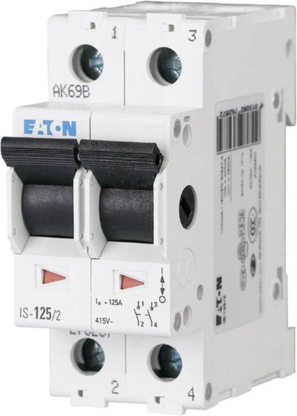 Hovedafbryder 2-polet 16 A 2x NC, 2x NO 240 V/AC Eaton 276255