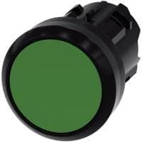 Siemens trykknapaktuator flad, frontring plast grøn SIRIUS ACT 3SU1000-0AB40-0AA0 1 stk (3SU1000-0AB40-0AA0)