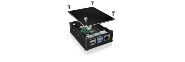 RaidSonic ICY BOX IB-RP110 - Etui - Plast, Aluminium - Sort (IB-RP110)