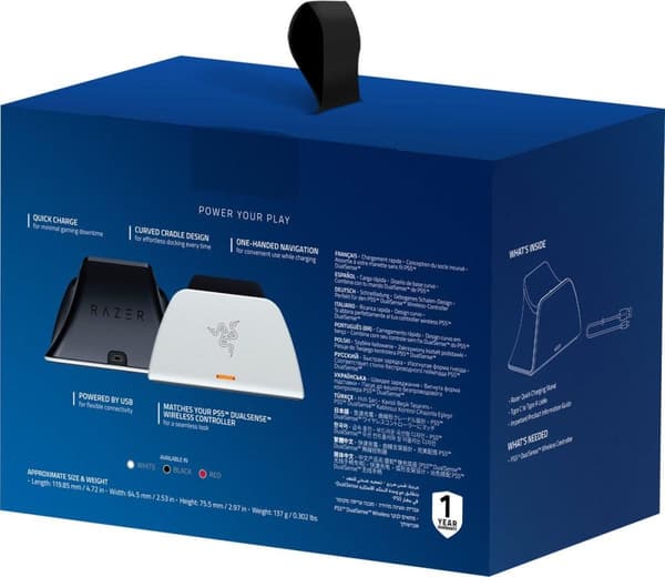 Razer Universal Quick Charging PlayStation 5 Ladestation - Hvid