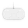 Miniatyrbillede 3 af 6: Belkin BOOST CHARGE Dual - Trådløs oplader + 30W AC-adapter - Trådløs oplader - 10W - Hvid