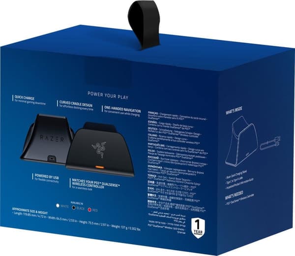 Razer Universal Quick Charging PlayStation 5 Ladestation - Midnight Black