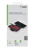 Miniatyrbillede 8 af 11: Belkin BOOST CHARGE Dual - Trådløs oplader + netadapter - Trådløs oplader - 10W - Sort