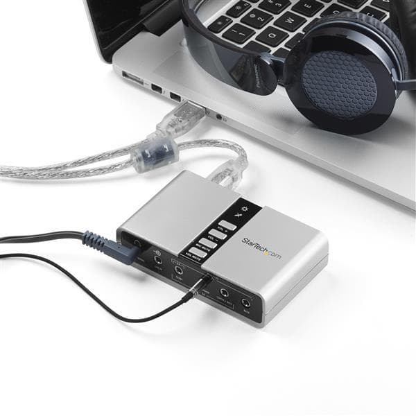 StarTech.com USB 2.0 Soundbox 7.1 -sovitin - Ulkoinen USB-äänikortti SPDIF Didital -äänellä - Ulkoinen äänikortti 8x 3,5 mm:n liitännällä