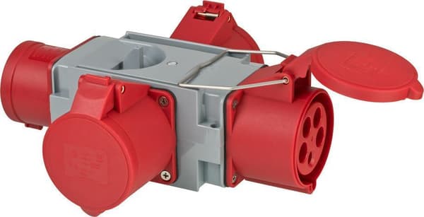 Brennenstuhl 1081670 Strømstikadapter Grå - Rød (1081670)