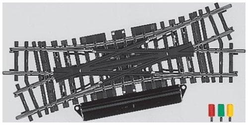 Märklin 2260 - dobbeltglideafbryder r424,6 mm, indhold 1 stk Sort