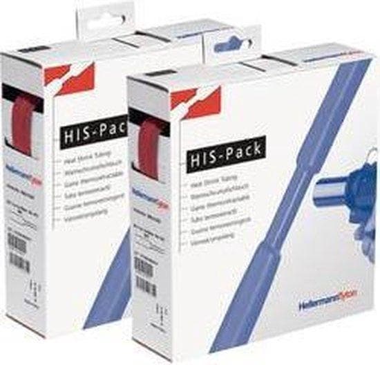 HellermannTyton kutisteputkilaatikko punainen 12,7 mmx6,4 mmx5 m - 300-31272 (HIS-PACK12,7/6,4-RD)