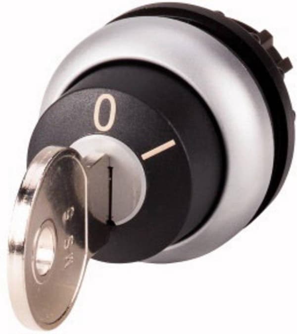 Eaton M22-WRS-MS5 Nøgleknop Plast frontring Nøgle Sort 1 stk.