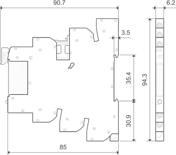 Finder Halvledarrelä 39.30.7.024.9024-1 2 A Switchspänning (max.): 24 V/DC 1 st.