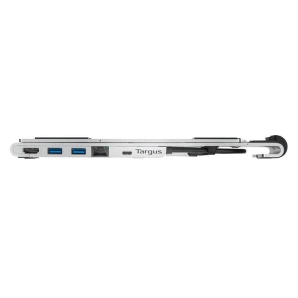 Targusin kannettava teline integroidulla telakalla - telakointiasema + kannettavan tietokoneen pidike - USB-C 3.2 Gen 1 / Thunderbolt 3 - HDMI - GigE