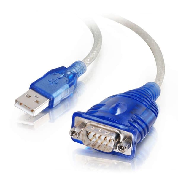 C2G 0,45 m USB till DB9 seriell adapterkabel