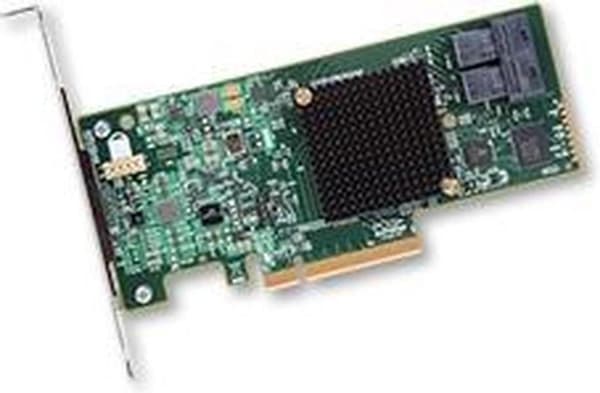 LSI HBA SAS/SATA 9300-8i SGL 8-port internt 12Gb/s Grøn, Grå