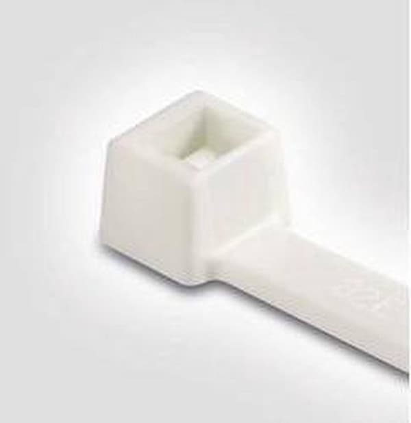 HellermannTyton 111-93019 T30R-PA66V0-WH Buntband 150 mm 3,50 mm Vit 100 st.
