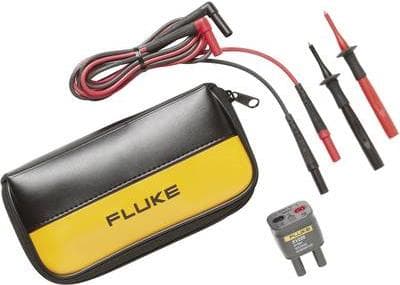 Fluke sikkerhedstestledningssæt [Lamelprop 4 mm - Lamelprop 4 mm] 1,50 m Sort, Rød TL223-1 (3971184)