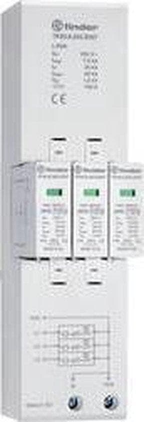 Finder 7P.03.8.255.S007 kombineret afleder type 1+2 til trefasede TN-C netværk (7P038255S007)