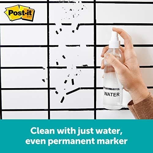 Post-it Flex Write whiteboardfilm för whiteboardmarkörer och permanenta markörer, 1.219 mx 2.438 m