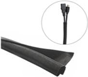 VivoLink Flexibel kabelsock ›38mm Svart 25m Roll Cut Tight Tight, W125744323 (25m Roll Cut Tight Braded Easy and Flexible var att organisera kablar, k