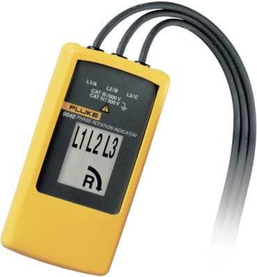 Fluke 3-faset rotationstester - 700 V - Sort - Gul - 15 - 400 Hz - IP40 - 0 - 40 °C - 61 mm (4014969)