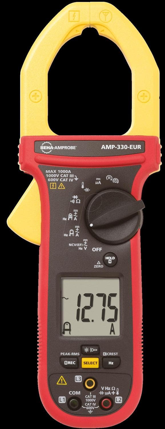 Fluke klemmemåler AC/DC 1000A ACDC TRMS AMP-330-EUR (4560626)