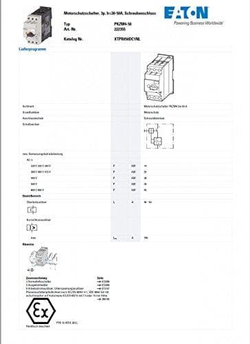 Eaton (Moeller) moottorinsuojakytkin ruuveilla PKZM4 50