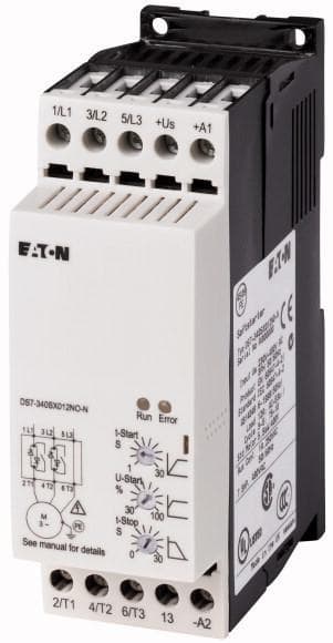 Eaton 134911 mjukstartare, 3-fas, 12A, 200-480Vac, US= 24Vac/DC