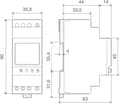 Miniatyrbillede 2 af 6: Finder 12.91.8.230.0000 Uretur til DIN-skinner 230 V/AC 1x skiftekontakt 16 A 250 V/AC Dagsprogram
