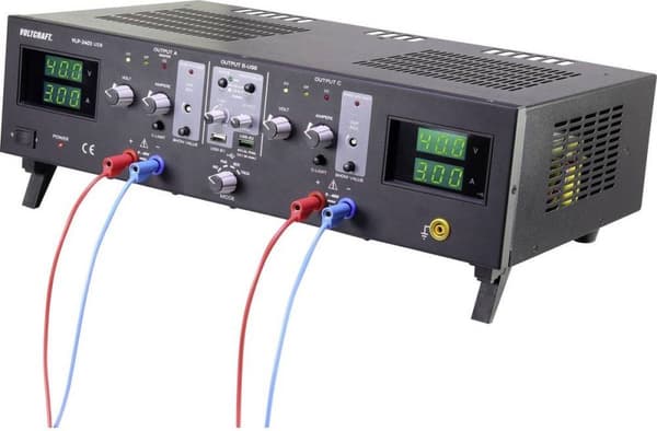 VOLTCRAFT VLP-2403 USB Lab strømforsyning, justerbar 0 - 40 V 0,01 - 3 A 273 W OVP Antal udgange 4 x