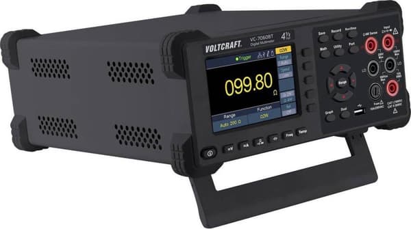 VOLTCRAFT VC-7060BT Bænkmultimeter Digital Datalogger CAT I 1000 V, CAT II 600 V Display (tæller): 60000