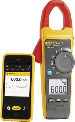Fluke 902 FC strømklemme håndholdt multimeter kalibreret i henhold til DAkkS digital CAT III 600 V (4695814)