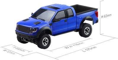 Amewi Pickup Scaler Harjattu 1:35 RC-malliauto, sähköinen maastoauto 4-vetosarja (22321)