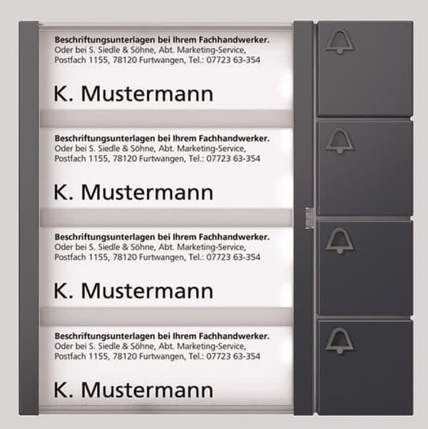 Busknapmodul antracitgrå BTM 650-04 AG (210004910-00)