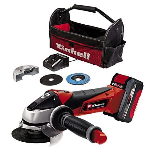 Einhell TE-AG 18/115 Li (1x4,0Ah) Power X-Change 4431134 akku vinkelsliber inkl. batteri, inkl. lader, inkl. skæreskive, inkl. pose 18 V 4000 mAh (443