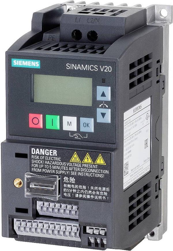 Siemens Frekvensomriktare 6SL3210-5BB12-5UV1 0,25 kW 200 V, 240 V