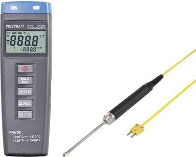 VOLTCRAFT K102 + TP 207 temperaturmåler -200 til +1370 °C sensor type K