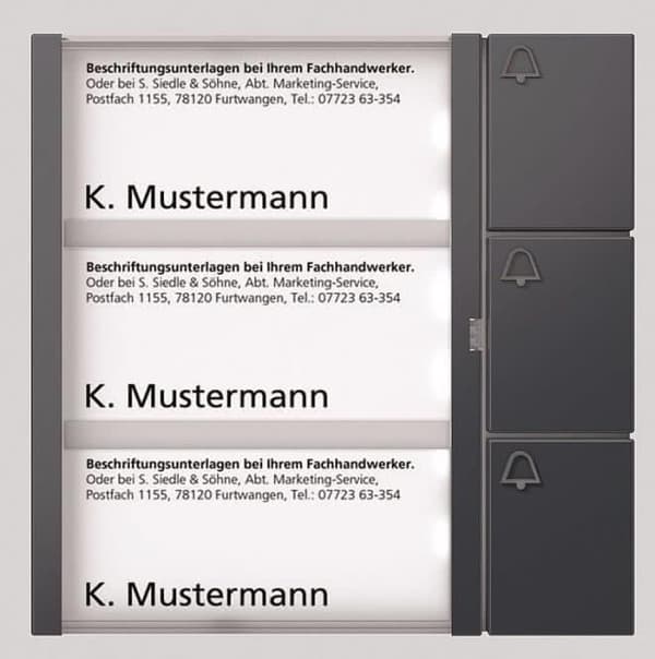 Busknapmodul antracitgrå BTM 650-03 AG (210004909-00)