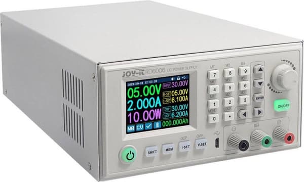 Joy-it Lab strømforsyning, justerbar 0 - 60 V 0 - 6 A 400 W USB, WiFi Fjernbetjent, Programmerbar Antal udgange 2
