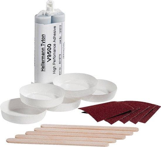 Hellerman Tyton 627-95001. Typ: Krympslang, Produktens färg: Svart, Material: Gummi (627-95001)